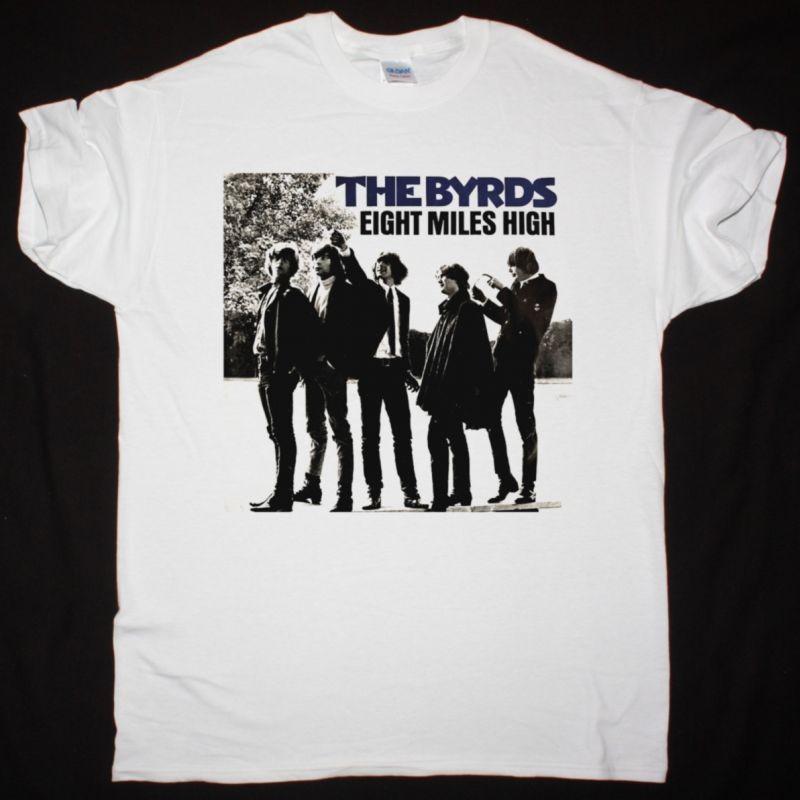 The Byrds Eight Miles High White T-Shirt Classic Rock Tee XXXXL