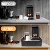 Coffee Machine Rack Organizer With Drawer Coffee Capsule Storage Rack Kitchen Organizer Countertop Spice Shelf Coffee Capsule Storage Box Wood