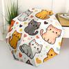 1pc Cats Hearts Automatic Open/Close Umbrella with One Touch Button,, Windproof Design   Lightweight Portable Umbrella for Women & Men6022