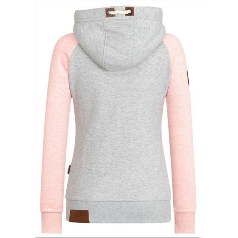 Luxurious Womens Fashion Zipper Sweater Hooded Cardigan Casual Hoodies Jacket Coat Tops