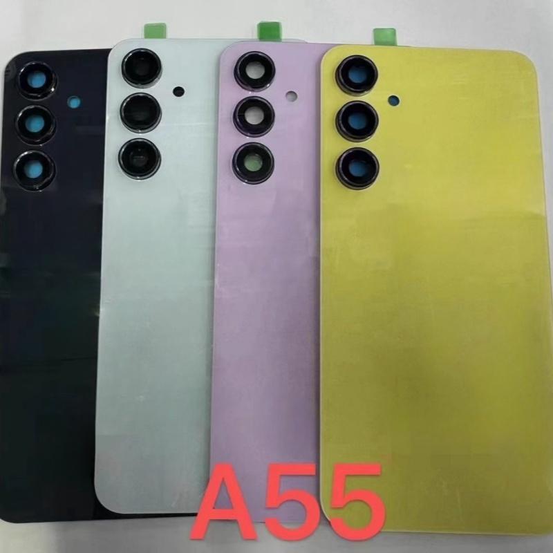Back Glass back cover for Samsung Galaxy A55 SM-A556B/DS A556U A5560 battery cover Housing Cover Repair Parts Battery Door