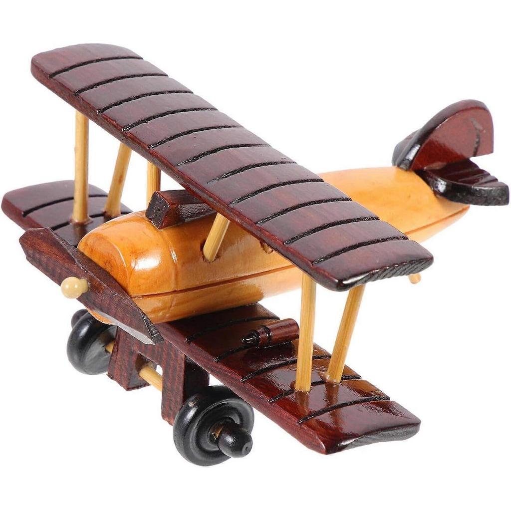 Wooden Airplane Model Airplane Decor Vintage Airplane Decor Wooden Ornaments Airplane Prop Wooden Plane Airplane