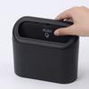 Car Storage Box Vehicle Garbage Dust Case Black Square Pressing Type Trash Car Trash Bin Hanging Can Auto Interior Accessories