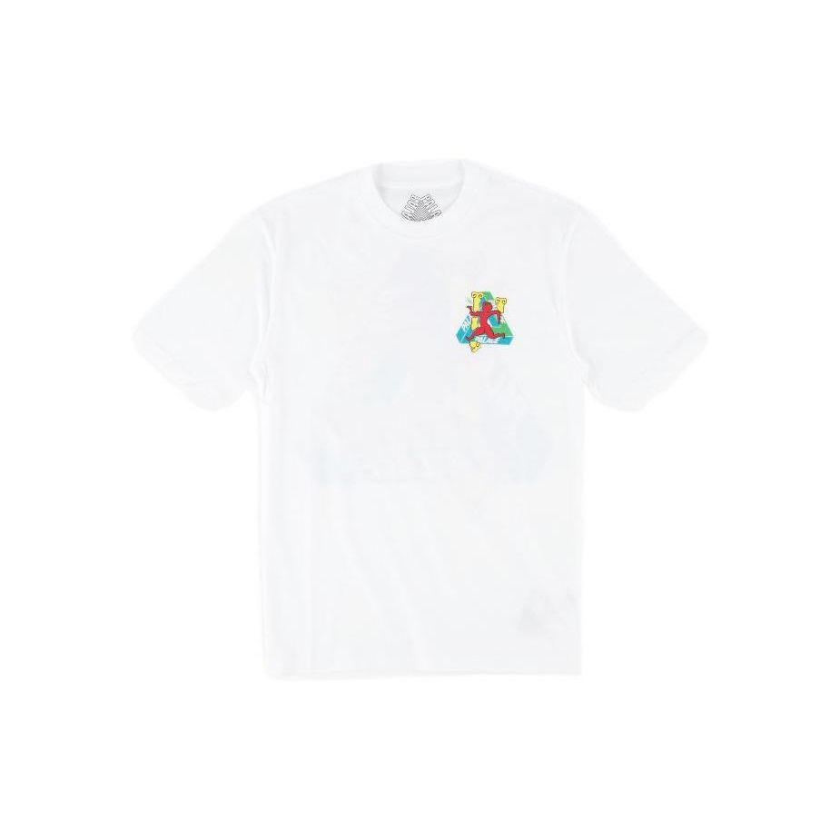 Palace Ss22 Cartoon Pattern Printed Short Sleeve T-Shirt Men Tops White P13TS057