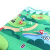 Kids Golf Set with Thickened 3MM Golf Game Mat Erasable Scoreboard Club Sticky Balls Outdoor Indoor 