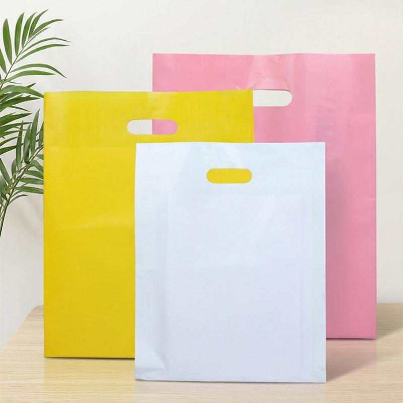 Double-layer Thickened Gift Tote Bag Flat Mouth Four Finger Plastic Pouch Clothing Cosmetics Accessories Shopping Packag Bags Multi-scenario Applicat