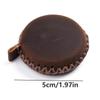 New Cowhide Leather Mini Tape 1.5M Round Roll Measure Tape Measure Gauging Tool Measurement