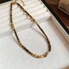 Cherry Gummy Crystal Heart Beaded Stackable Necklace - Summer Collarbone Chain Exquisite Design