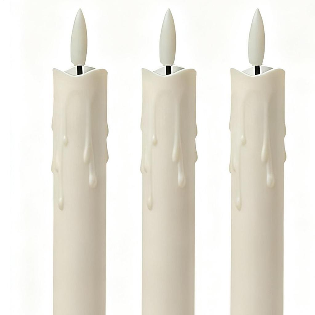 Flameless Candles 6 Pieces with Remote Timer LED Fake Candles Battery Operated for Indoor Outdoor Table Centerpieces Fireplace