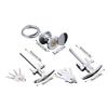 Garage Door T Handle Lock with Keys Weatherproof Garage Door Replacement Lock Camper Shell Locks and Keys Enduring
