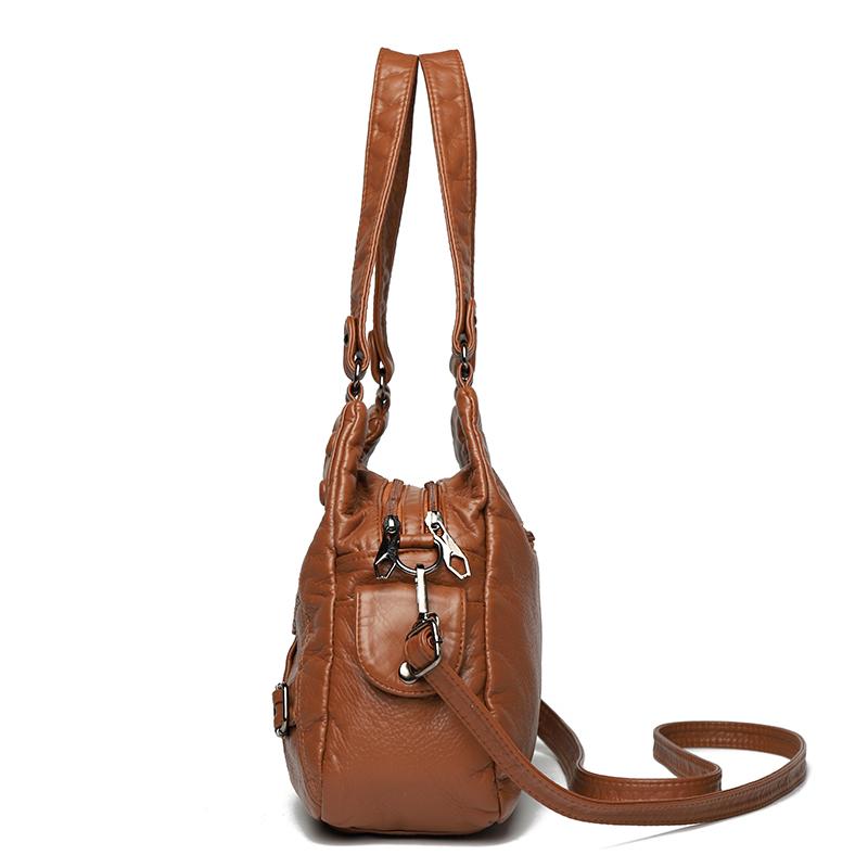 Soft Leather Luxury Handbag Women'S New Casual Tote Bag 2025 Winter Designer Ladies Large Shoulder Crossbody Handle Bags For Female