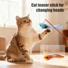 Cat Toy Cat Toy Replacement Cat Teaser Wand Replacement Plush Bird with Feathers Bell Toy for Hunting Instincts Kitten Chasing