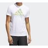 Adidas T Shirts Men's White Crew Neck Moderate Straight Fit FM7528