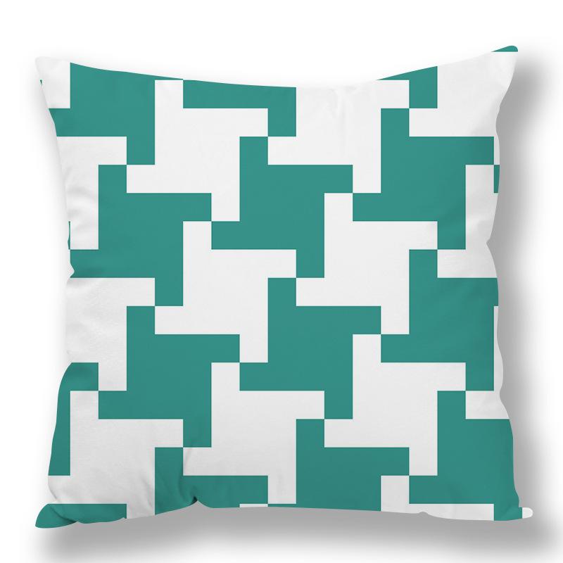 Abstract Houndstooth Geometric Pillow Cover Design Pillow Waist Premium Durable Quality Useful Practical Reliable