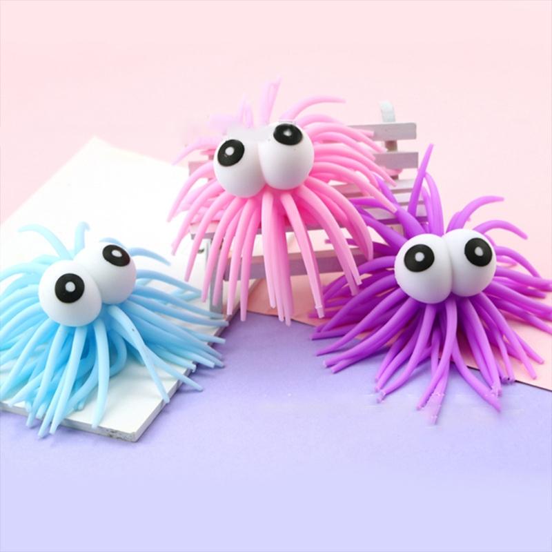 Kids Sensory Ball Stress Relief Luminous Squeezy Toy Eye-Catching Party Supplies Vent Decompression Squeeze Balls