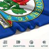 1PC Custom Name Blackburn Rovers Patterned Flannel Blanket Suitable For All Seasons for Home Decor Warmth and Comfort Gifts Holiday Present