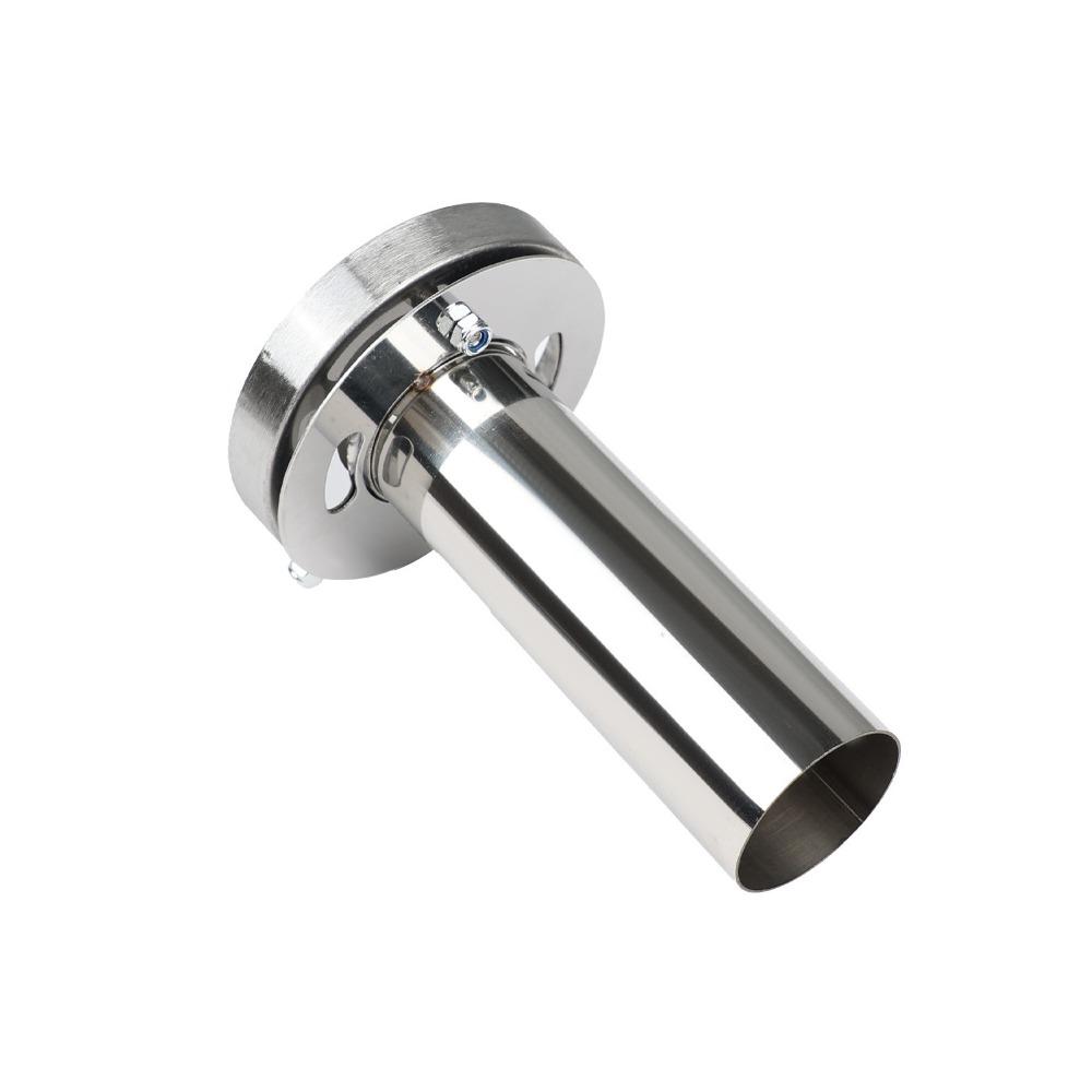 304 Stainless Steel Tailpipe Muffler Tip Round Stainless Steel Muffler Exhaust Muffler Tip Car 3.5in-Adjustable