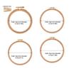 Embroidery Hoop Embroidery Frame Ring Set of 4 Wood Adjustable Sewing Hoops Frames for Art Craft and Wall Decoration