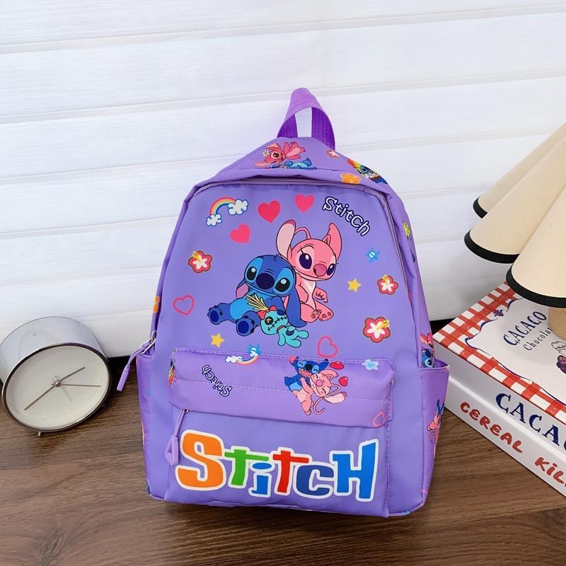 

Детский рюкзак Stitch с рисунком животного и из легкого нейлона для детей дошкольного возраста фиолетовый