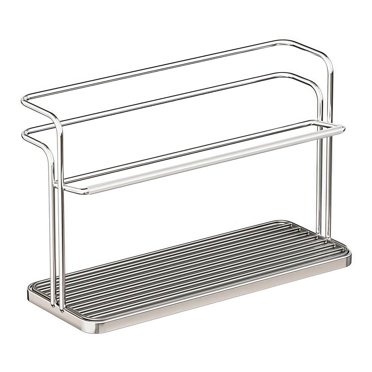 

Двухуровневая сушилка для бутылок с поддоном для стекания воды. Идеально подходит для организации чашек, кружек и бутылок на любой кухне.