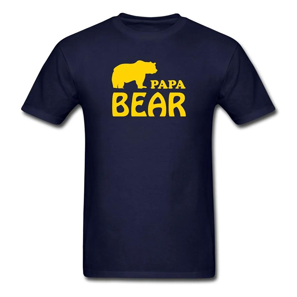 Papa Bear TShirt 100 Cotton ONeck Short Sleeve Summer Casual Mens Tshirt Streetwear