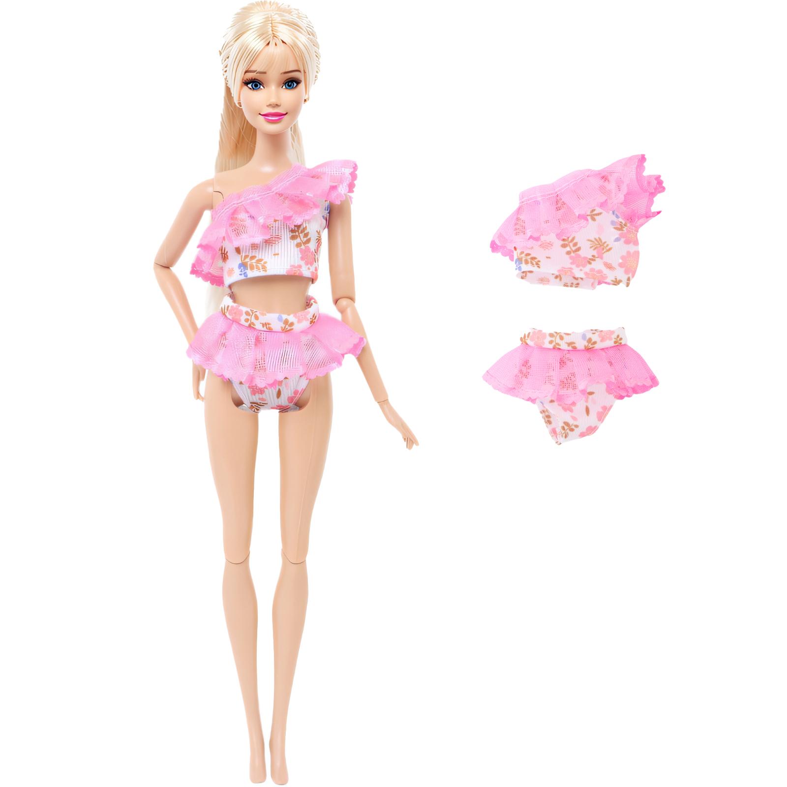 

Модная кукольная одежда Купальник Бикини Платье Летний наряд Топы Брюки Купальные костюмы Пляжные аксессуары Одежда для куклы 1/6 Игрушки для девочек