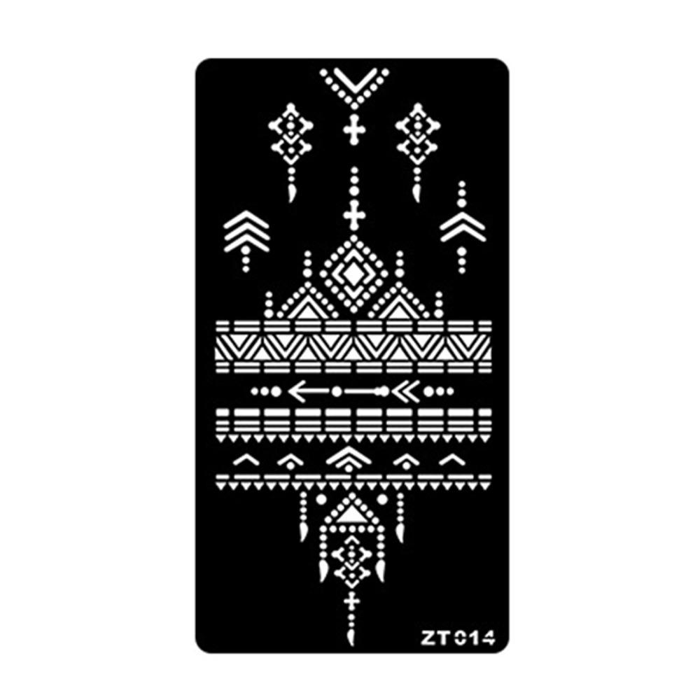 Personalized India Temporary Tattoo Ethnic Style Black Tattoo Decals Arm Foot Tattoos  Women Lady