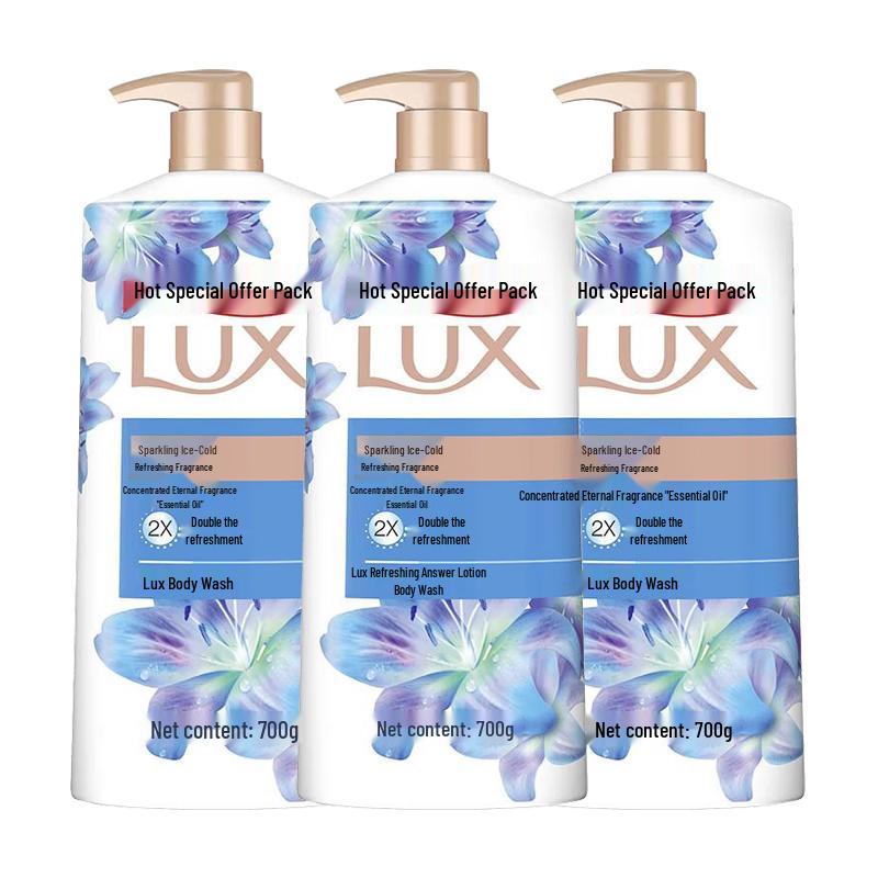 Lux Shimmering Ice Cool Shower Gel 3 x 700g