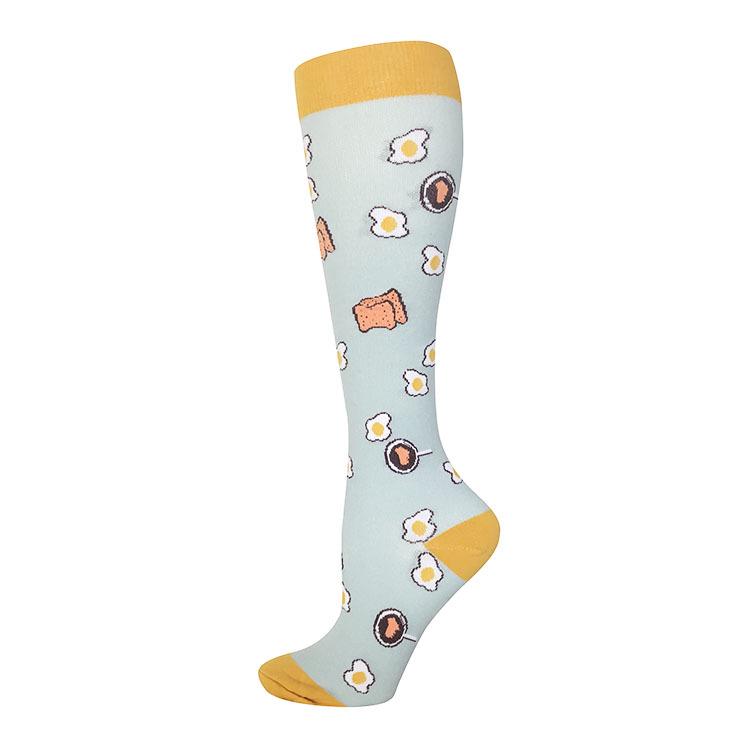 Elastische Kompressionssocken in mittlerer Länge für Outdoor-Radsport und Sport