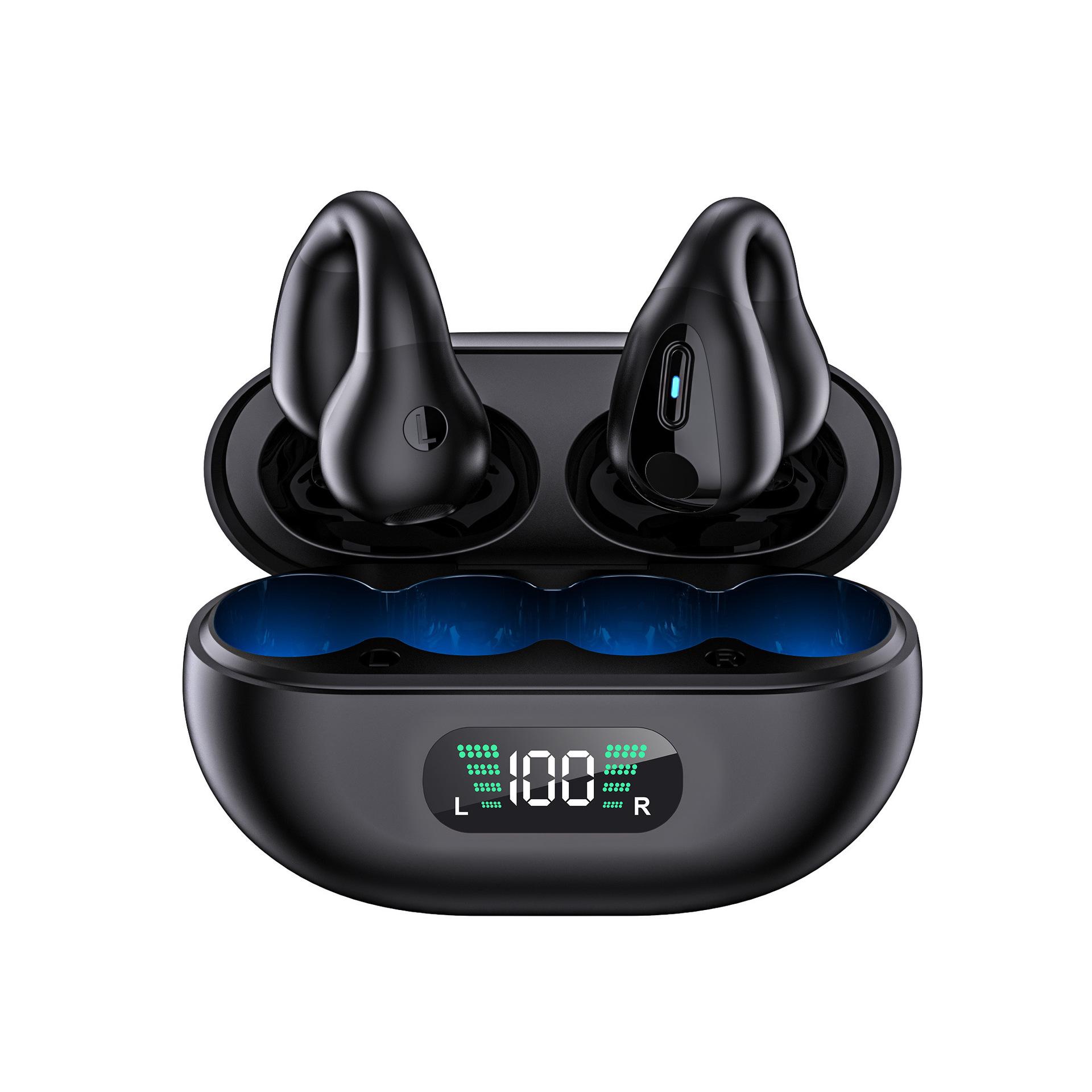 

Беспроводная спортивная гарнитура с заушным креплением 2025 года: Безболезненная костная проводимость, длительный срок службы батареи