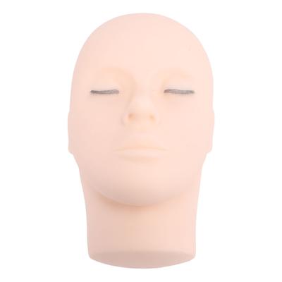 Lash Mannequin Head with 3 Lash Layers Eyelash Mannequin Training Flat Head Doll Face Head for