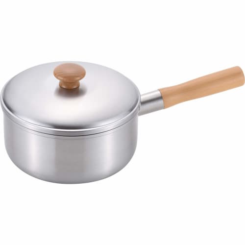 Wahei Freiz Made In Japan: A Long-lasting, 18cm, Stainless Steel Saucepan with a Wooden Handle, Induction Compatible, CS-001, Chitose