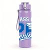 1PC Class Of 26 Senior Blue Letter Print 750ml Color Plastic Sports Water Bottle Leakproof Flip Straw Lid Suitable for Sports Office Home Use
