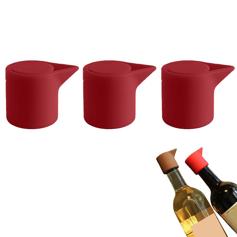 Ultimate Leakproof Wine & Champagne Stopper Set,Durable Silicone Beverage Bottle Sealers, Airtight Portable Wine Savers