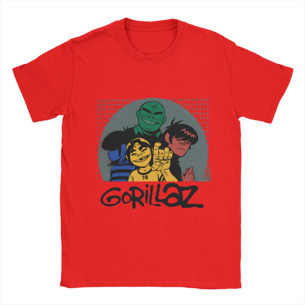Gorillazs Men Women Printed T Shirts Creative Tees Short Sleeve Crew Neck TShirt Cotton Gift Clothing Oversized Summer Tshirts