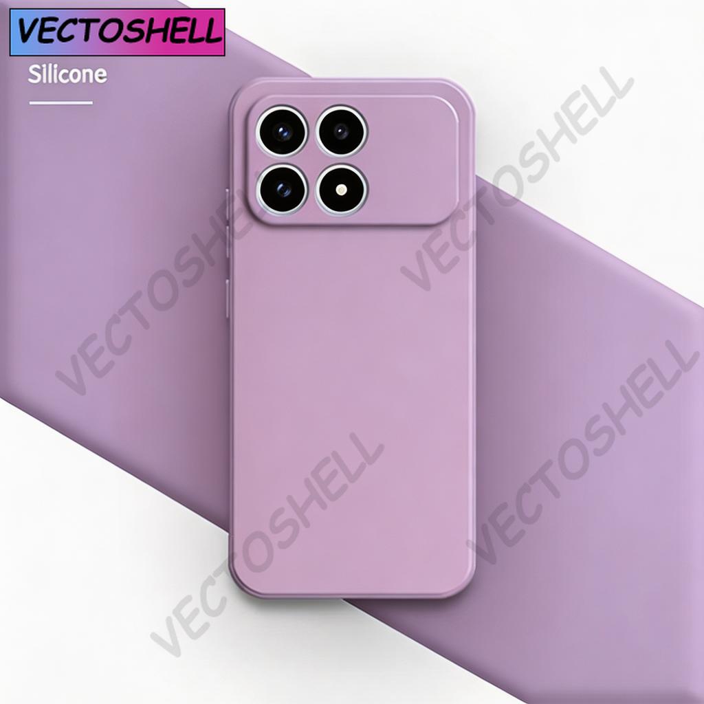 Original Silicone Phone Case For Xiaomi Poco F8 Pro Ultra X8 Pro Max Fundas High Qualtiy Soft Internal Flocking Back Cover