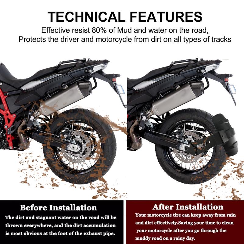 Motorcycle Mud Splash Guard Tire Hugger Cover Rear Fender Mudguard For BMW F800GS F800R F700GS F650GS 2008-2016 2017 F 800 GS/R
