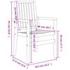 5 Piece Garden Dining Set Solid Teak Wood