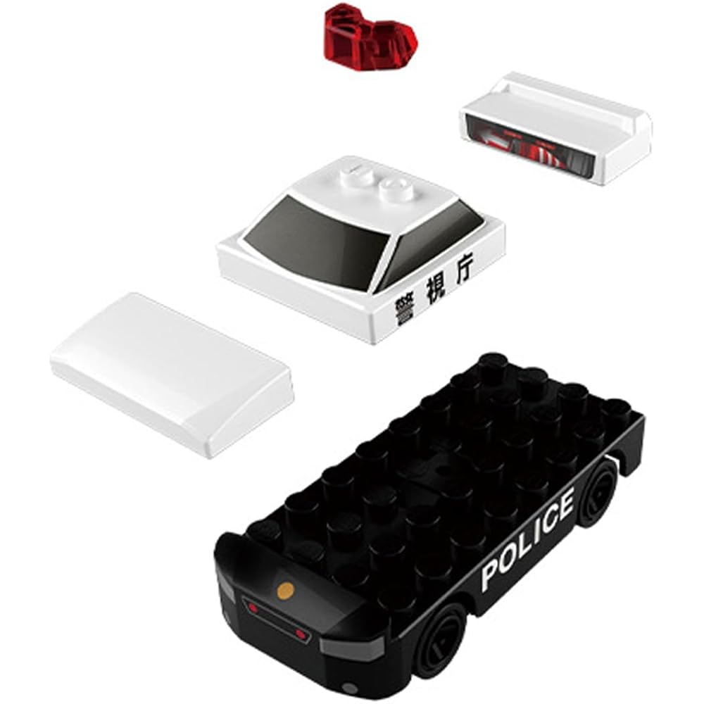 Tomica Plarail Block Patrol Car Toy Vehicle with Interchangeable Parts and Realistic Design