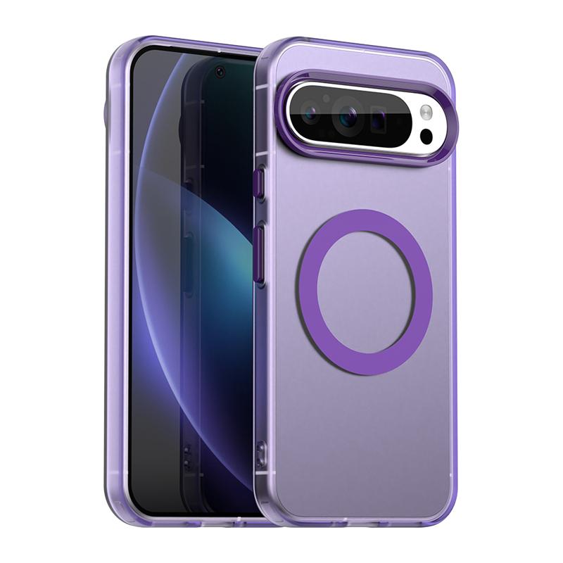 Transparent Case For Google Pixel 9 Pro Case Pixel 8 9 10 Magnetic Adsorption Wireless Charge Cover For Google Pixel 9 Pro Case