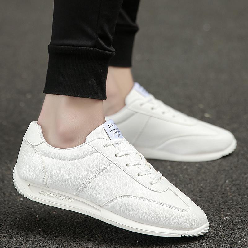 VANDOWEN White Sneakers Men 2024 Trend Sport Walking Sneaker Men Flat Casual Vulcanized Shoes Men Breathable Canvas Shoes Spring