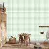 Wallpaper Fabric Pattern White and Mint for Living Room and Bedroom 50x1000