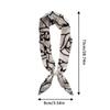 Magnetic Pearl Buckle Satin Neck Scarf No Tie Choker Scarf Elegant Decorative Silk Scarf  Summer