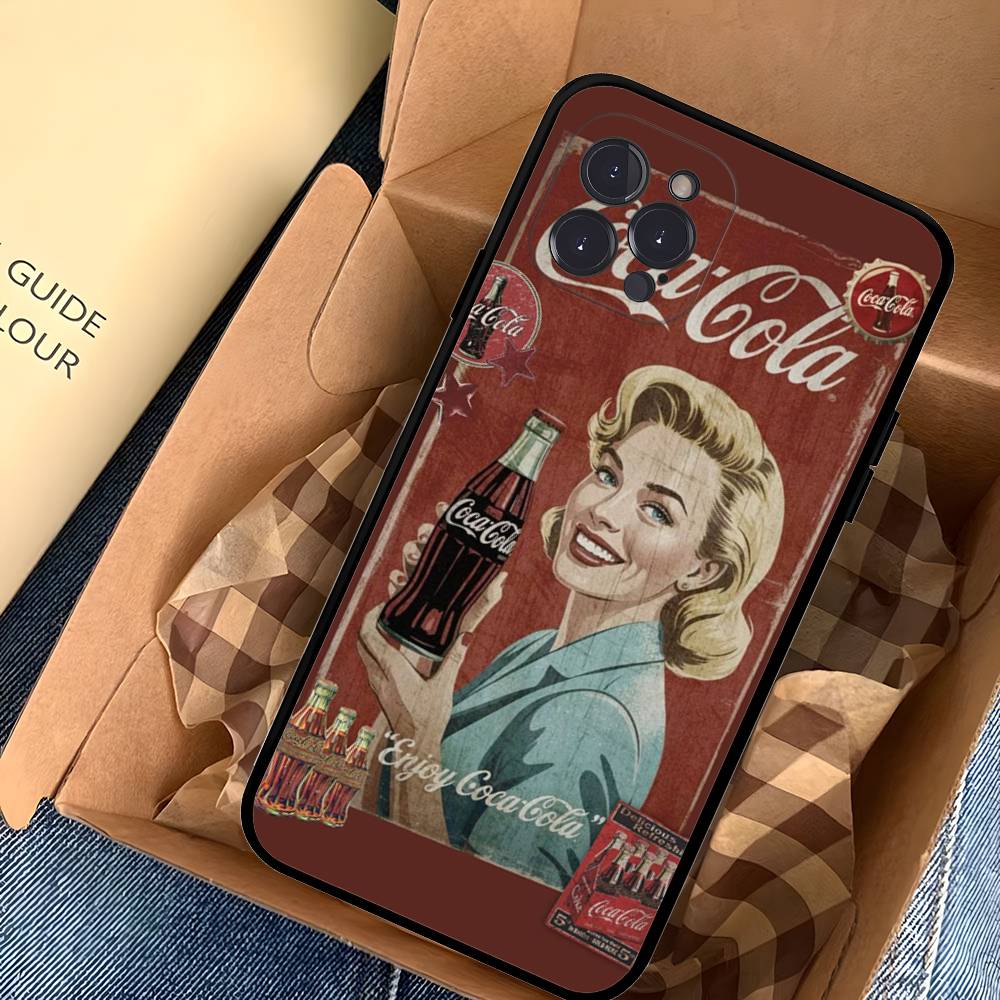 

Logo C-Coca C-Cola Fashion Soft Back Phone Cover Case For IPhone 17 16 Pro Max 15 12 11 16e 13 Mini 14 15 Plus iPhone 17