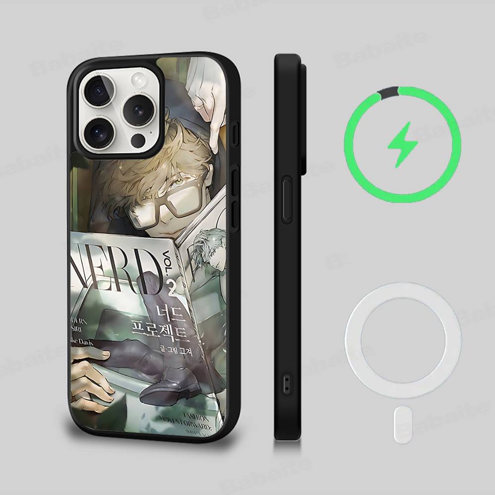 

Чехол для телефона с магнитами и беспроводной зарядкой Nerd Project bl Anime для iPhone 17 16 15 14 Plus 13 12 11 Pro Max iPhone 15 plus