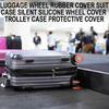 Pack of 8Pcs Luggage Wheel Covers Quiet Noise Reduction Suitcase Protectors Covers for Travel Luggage Replacement