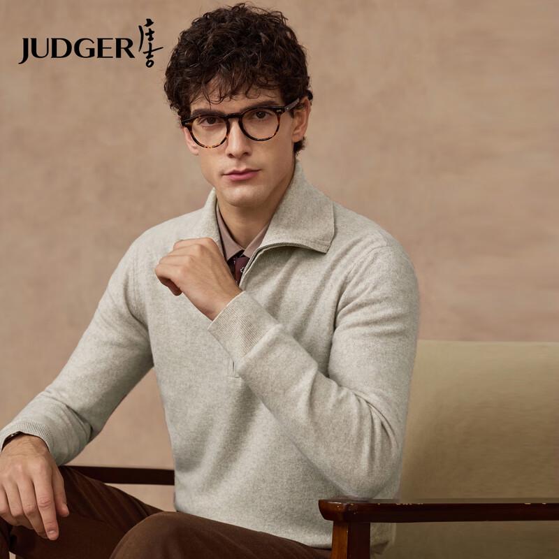 

Judger Men s 10% Cashmere Blend Half-Zip High-Collar Sweater 2XL