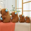 Magical Doll Children Halloween Earphones Capybara Plush Toy Pillow Soft Gift