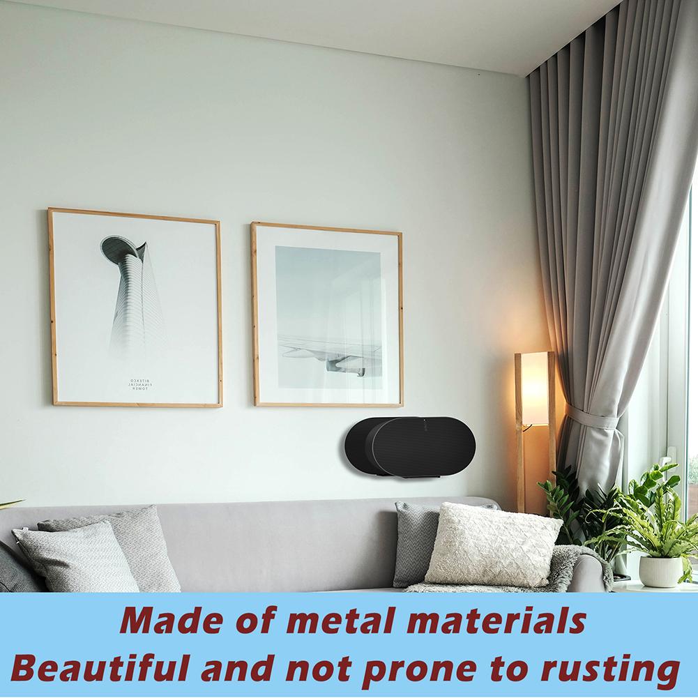 Speaker Rack Space Saving Safety Wall-mounted Speaker Holder Bracket Prevent Falling Home Decoration Non-slip for Sonos Era 300