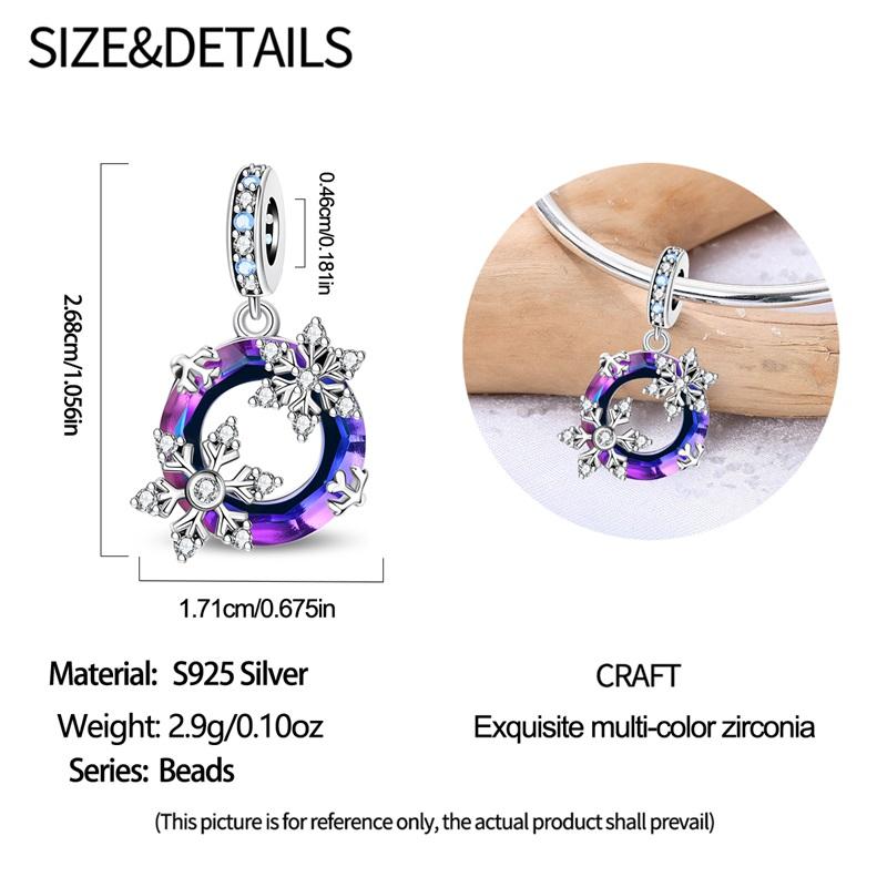 100% Real Copper Purple Series Collection Charms Beads For Women Fit Original Bracelets Fine Diy Jewelry Making